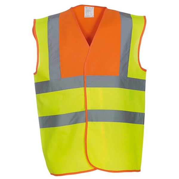 Yoko Unisex Premium Hi-Vis Väst / Jacka 3XL Hi Vis Y Hi Vis Yellow/Orange 3XL