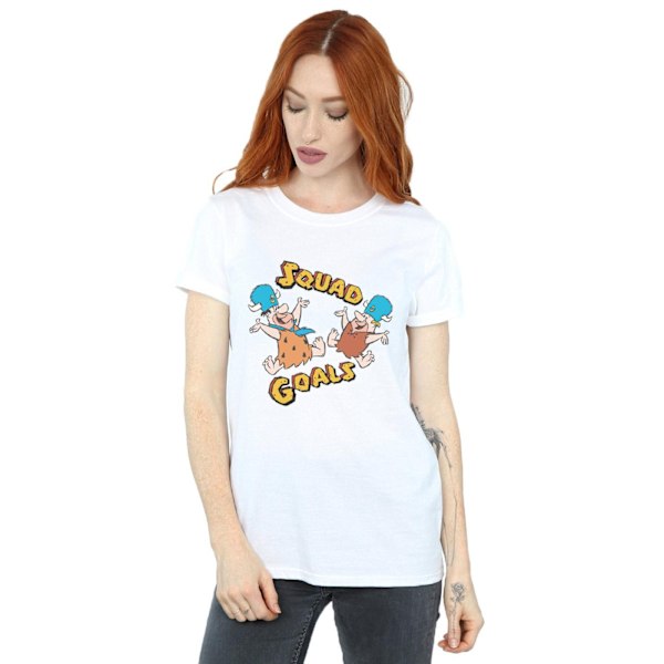 The Flintstones Dam/Damer Squad Goals Bomull Boyfriend T-Sh White 3XL