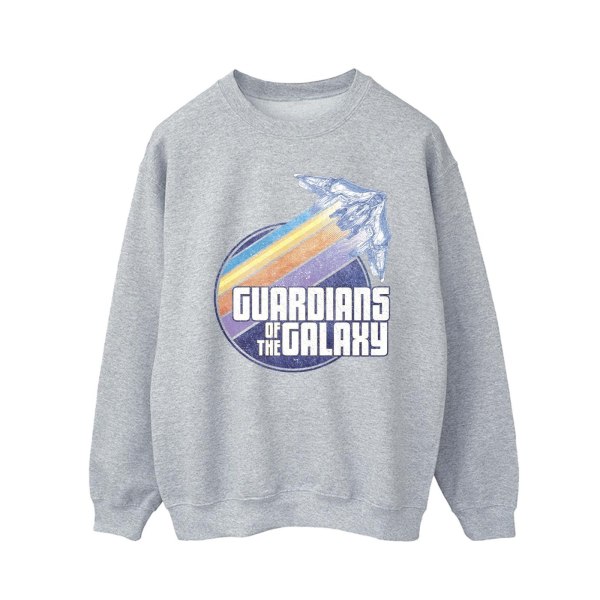 Guardians Of The Galaxy Mens Badge Rocket Sweatshirt L Sports G Sports Grey L