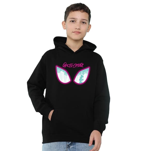 Spider-Man Barn/Barn Ghost-Spider Eyes Pull Over Hoodie 5- Black 5-6 Years