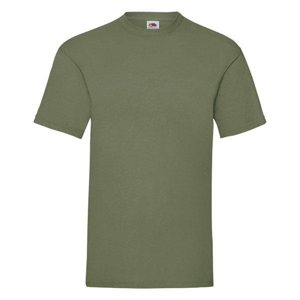 Fruit Of The Loom Mens Valueweight Kortärmad T-shirt L Klassisk Classic Olive L