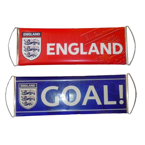 England Official Fanbana Fotbollsbanderoll En Storlek Röd/Blå Red/Blue One Size