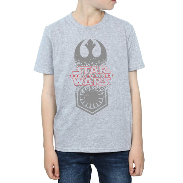Star Wars Boys The Last Jedi Symbol Crash T-Shirt 7-8 år Spo Sports Grey 7-8 Years