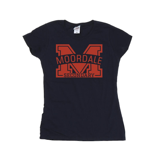 Netflix Dam/Kvinnor Sex Education Moordale Bomull T-shirt XL Navy Blue XL