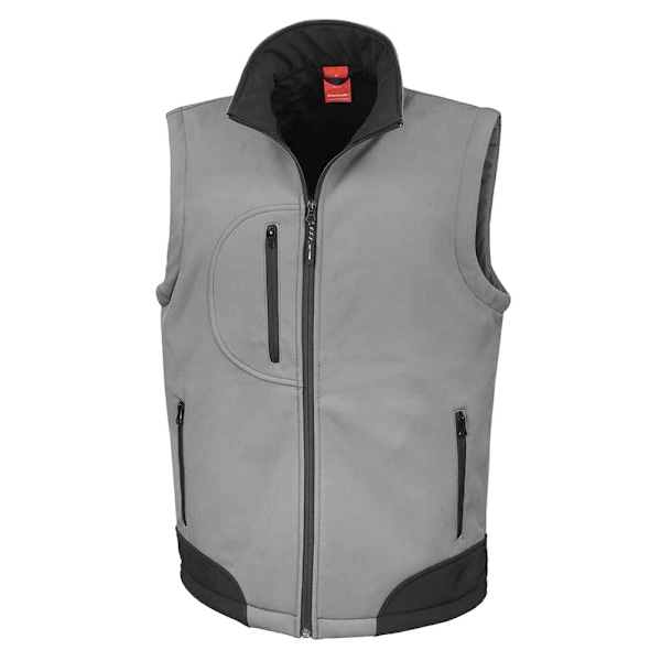 Result Herr Soft Shell Bodywarmer M Workguard Grå/Svart Workguard Grey/Black M