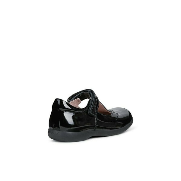 Geox Girls Naimara T-Bar Läder Ballerina Flats 1.5 UK Svart P Black Patent 1.5 UK