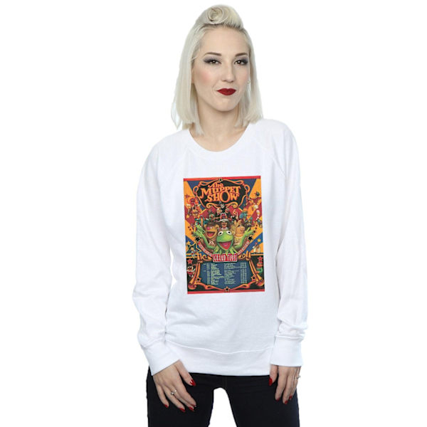 Disney Dam/Damer The Muppets The Muppet Show Poster Sweatshirt White M