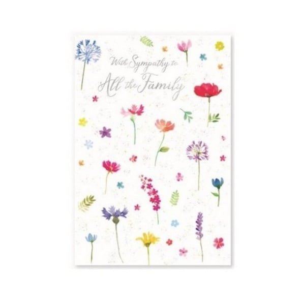 Simon Elvin All The Family Sympathy Greetings Card (6-pack) Multicoloured One Size