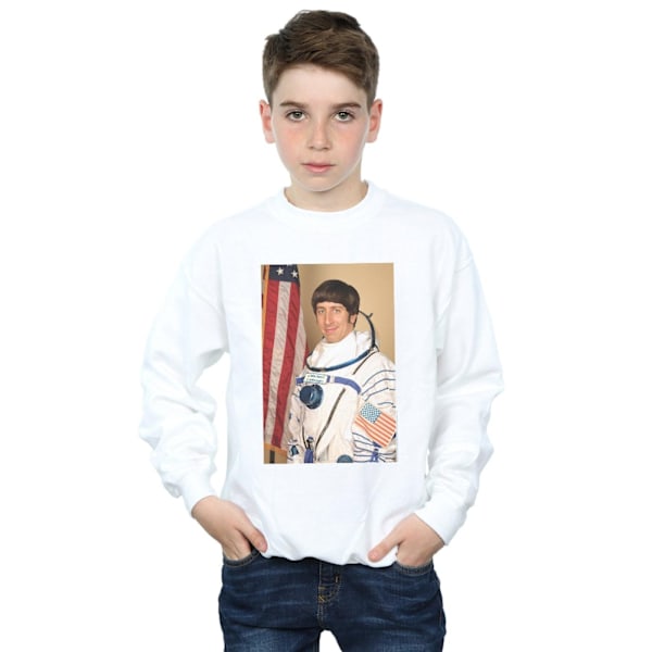 The Big Bang Theory Boys Howard Wolowitz Rocket Man Sweatshirt White 7-8 Years