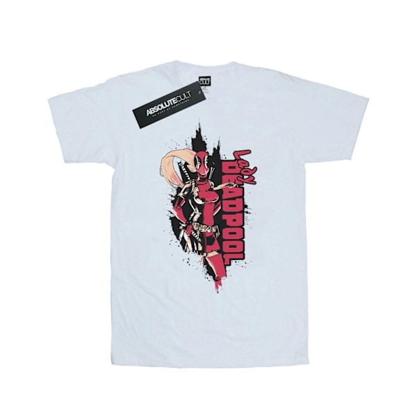 Marvel Dam/Damer Deadpool Lady Deadpool Bomull Boyfriend T- White M