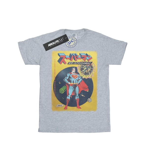 DC Comics Herr Superman International Cover T-Shirt S Sports Grå Sports Grey S