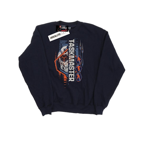 Marvel Mens Black Widow Movie Taskmaster Combat Recall Sweatshirt Navy Blue 3XL