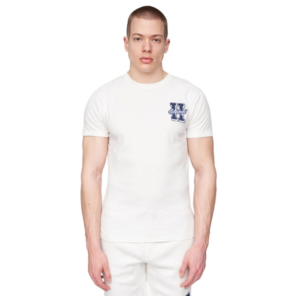 Henleys Mens Aitchen Logo T-Shirt XL Off White Off White XL