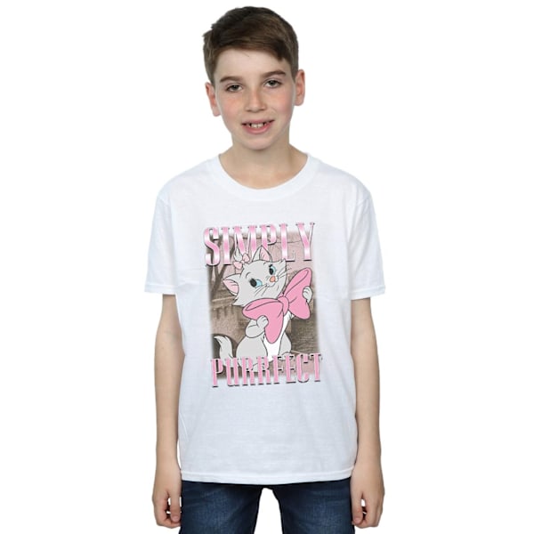 Disney Boys Aristocats Marie Simply Purrfect Homage T-Shirt 5-6 White 5-6 Years