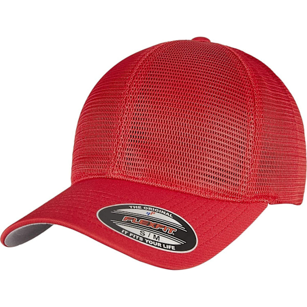 Flexfit Unisex Adult 360 Omnimesh Mesh Cap S-M Röd Red S-M