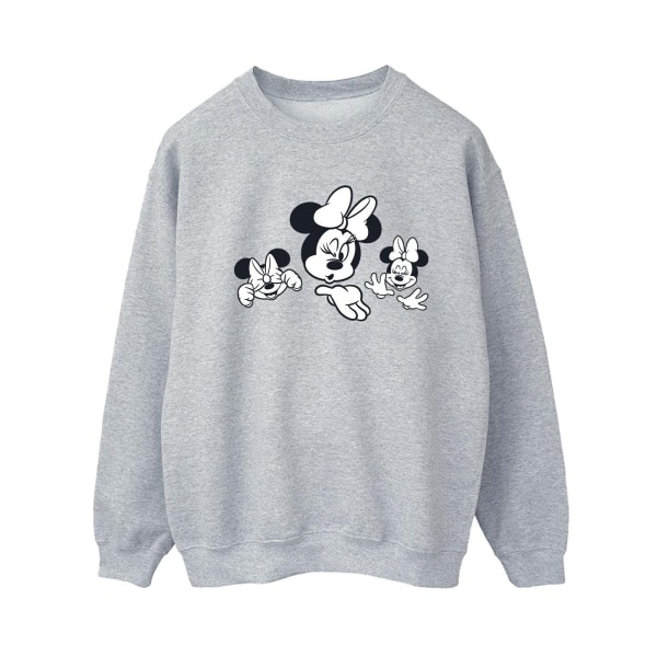 Disney Dam/Dam Minnie Mouse Three Faces Sweatshirt XL Spo Sports Grey XL