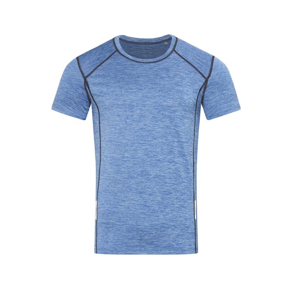 Stedman Mens Sports Reflexive Recycled T-Shirt S Blue Heather Blue Heather S