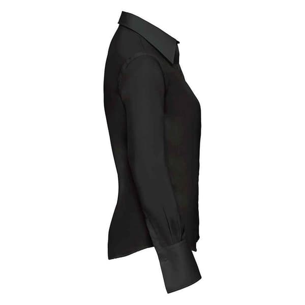 Russell Collection Dam/Damer Ultimate Non-Iron Långärmad Black 10 UK