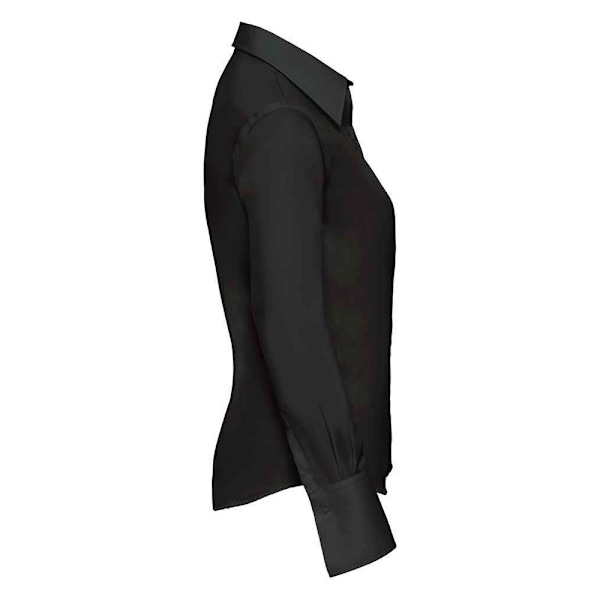 Russell Collection Dam/Damer Ultimate Non-Iron Långärmad Black 8 UK