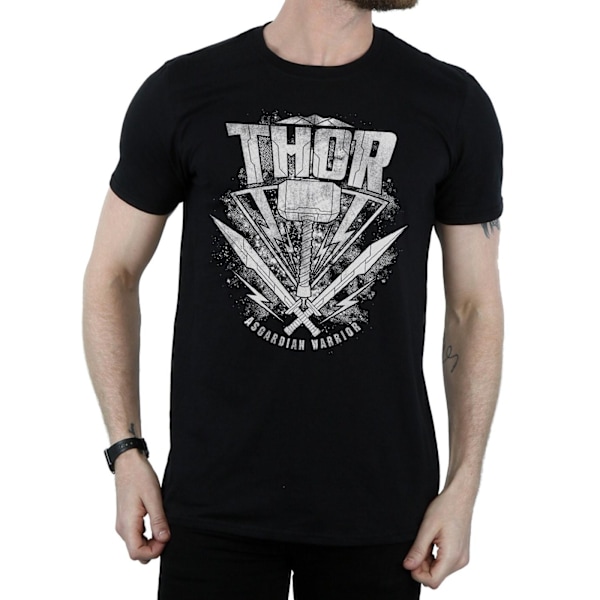 Thor: Ragnarok Herr Hammer Bomull Logotyp T-shirt S Svart Black S