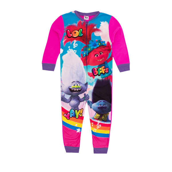 Trolls Fleece Jumpsuit för flickor 9-10 år Flerfärgad Multicoloured 9-10 Years