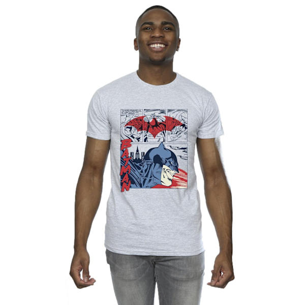 DC Comics herr Batman serietidning T-shirt S Sports Grey Sports Grey S