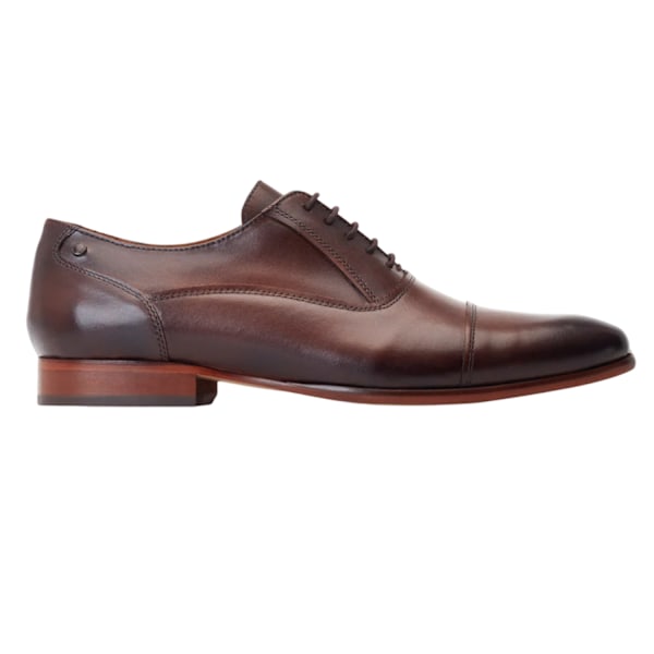 Base London Angelo Derby Skor i Läder för Män 8 UK Brun Brown 8 UK