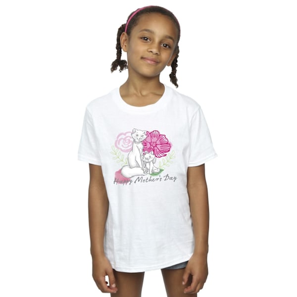 Disney Girls The Aristocats Mother´s Day Bomull T-Shirt 9-11 År White 9-11 Years