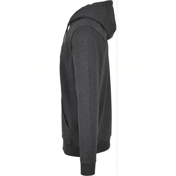 Build Your Brand Basic Hoodie för män L Charcoal Charcoal L