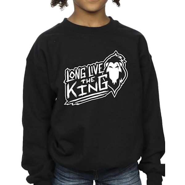 Disney Girls The Lion King The King Sweatshirt 3-4 år Svart Black 3-4 Years