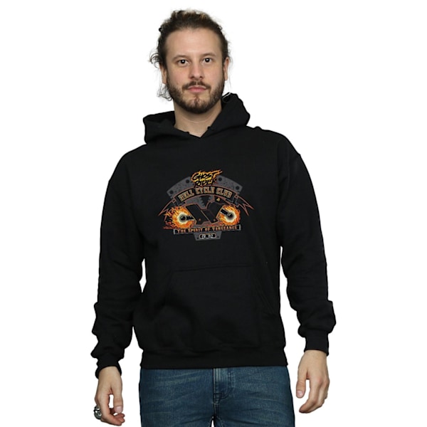 Marvel Mens Ghost Rider Hell Cycle Club Hoodie XXL Svart Black XXL