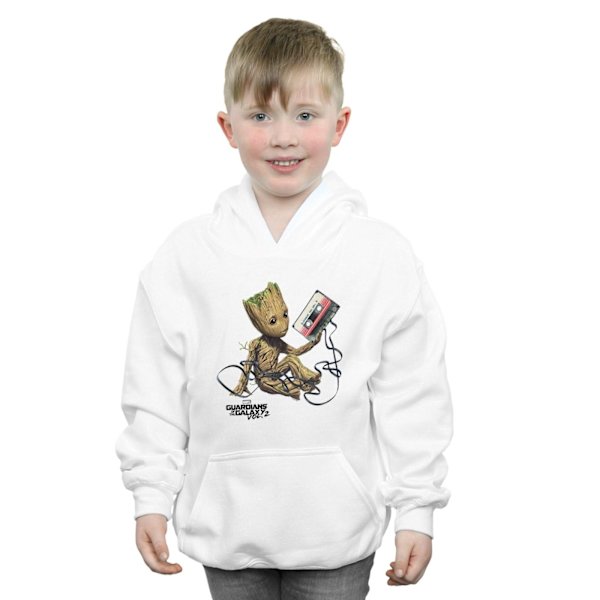 Marvel Boys Guardians Of The Galaxy Groot Tape Hoodie 5-6 år White 5-6 Years