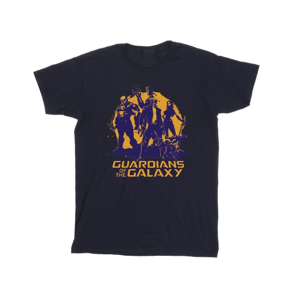 Guardians Of The Galaxy Boys Sunset Guardians T-shirt 3-4 år Navy Blue 3-4 Years