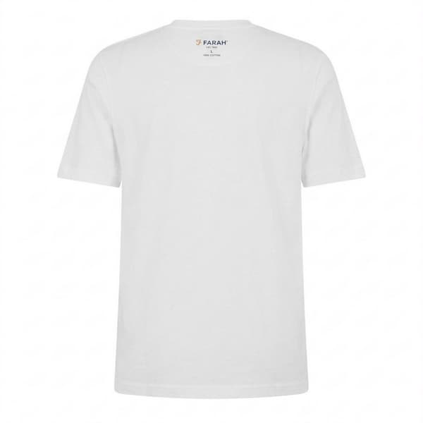 Farah Herr Rayners Grafisk T-shirt M Vit White M