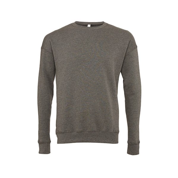 Bella + Canvas Unisex Vuxen Fleece Drop Shoulder Sweatshirt XS Grey Heather XS
