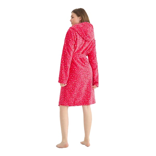Urban Threads Dam/Dam Leopardmönstrad Fleecerock 10 UK Rosa Pink 10 UK