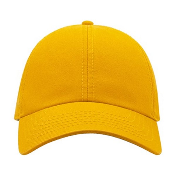 Atlantis Action 6 Panel Chino Baseball Cap One Size Gul Yellow One Size
