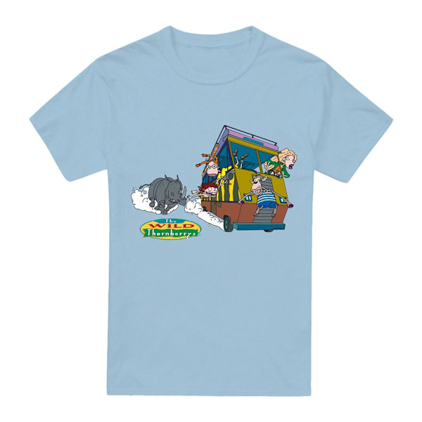 The Wild Thornberrys Herr Runaway Rhino T-Shirt M Ljusblå Light Blue M