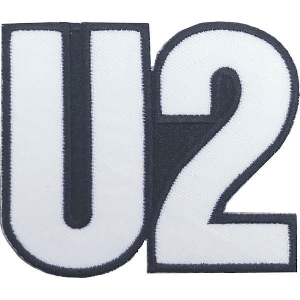 U2 Logo Strykjärnsmärke One Size Vit/Mörkgrå White/Dark Grey One Size
