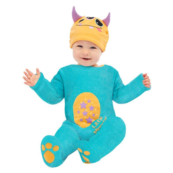 Smiffys Baby Little Monster Kostymset 9-12 Månader Blå Blue 9-12 Months
