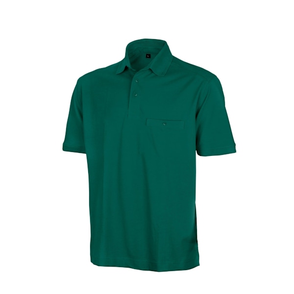 Result Work-Guard Apex kortärmad poloskjorta för män 4XL flaska Bottle Green 4XL