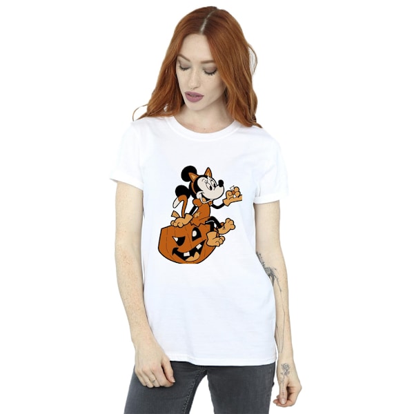 Mickey Mouse Dam/Kvinnor Minnie Mouse Katt Bomull Boyfriend Ha White M