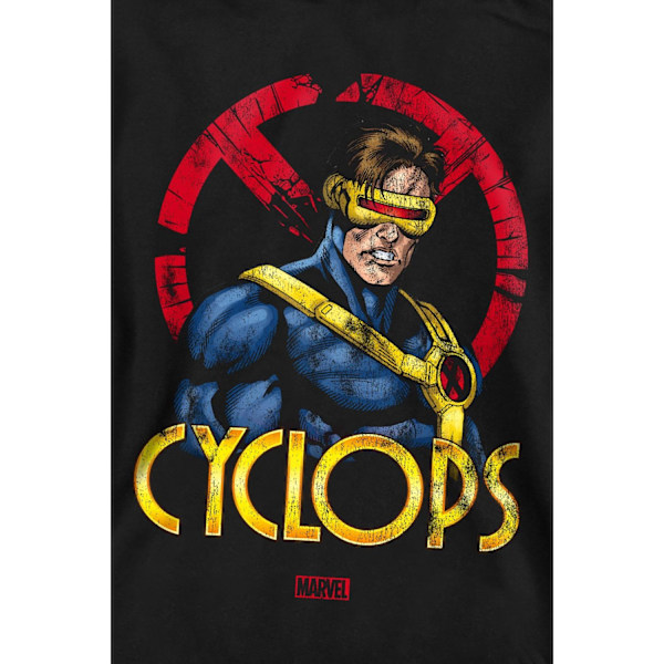 Marvel Unisex Vuxen X-Men Cyclops Logotyp Sweatshirt L Svart Black L
