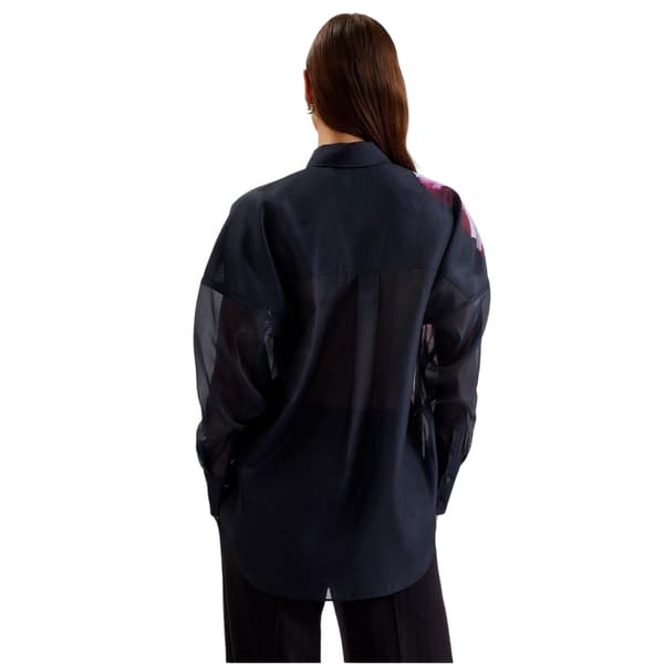 Ted Baker Dam/Kvinnor Oversized Skjorta 12 UK Marinblå Navy 12 UK