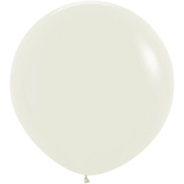 Kalisan Latex Retro Ballonger (Förpackning om 100) En Storlek Vit White One Size