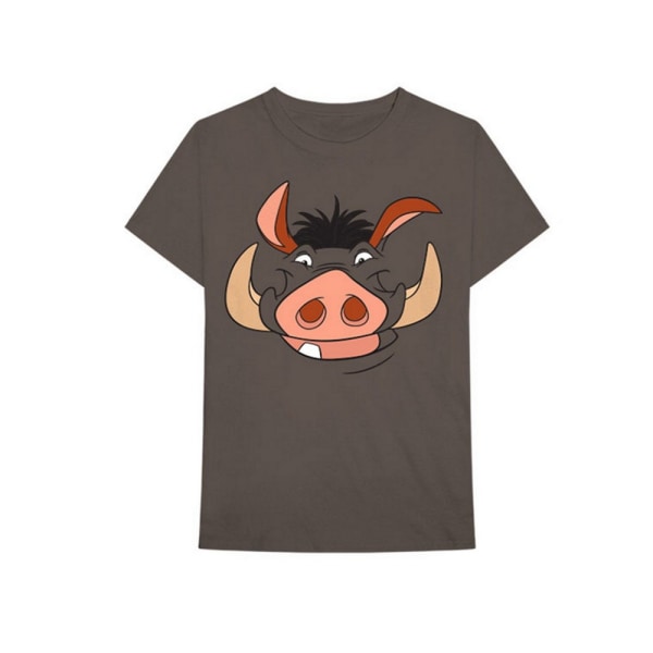 The Lion King Unisex Vuxen Pumbaa bomull T-shirt S Brun Brown S