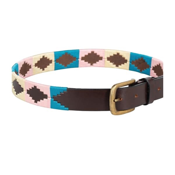 Hy Elevate Läder Polo Bälte L-XL Blå/Rosa/Vanilj Blue/Pink/Vanilla L-XL