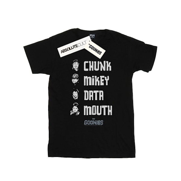 The Goonies Damkläder/Dam Namnlista Bomull Boyfriend T-shirt 3X Black 3XL