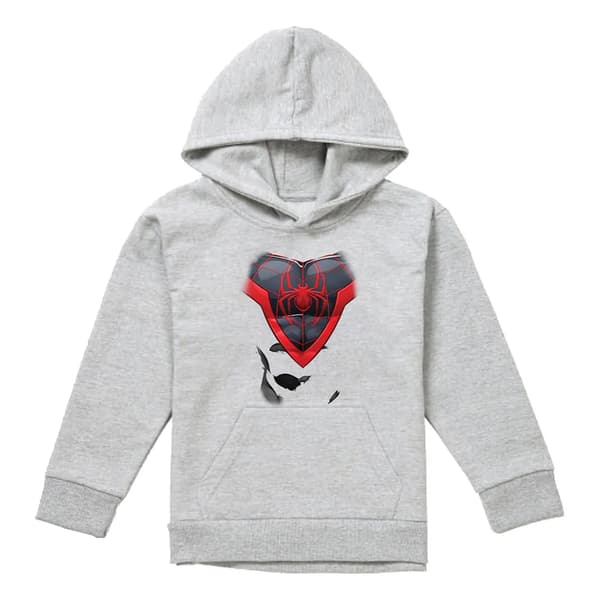 Spider-Man Barn/Kids Miles Morales Kostym Heather Pull Ov Athletic Heather 12-13 Years