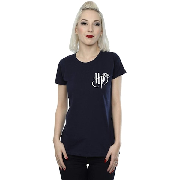 Harry Potter Dam/Dam Logo Fick T-shirt XL Marinblå/Vit Navy/White XL